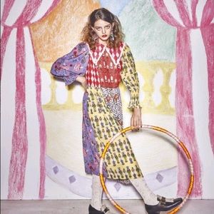 Unlogical Poem circus midi dress